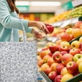 thumbnail image 6 of Boho Floral Reusable Shopping Bag - Foldable & Washable Grocery Tote with Vintage Design, 6 of 6