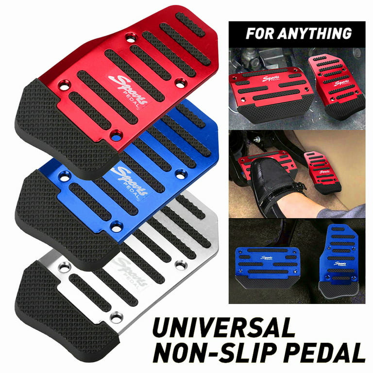 Car Non- Aluminum Alloy Pedal Pads, Manual Gas Pedal Brake Pedal Cover  Universal Replacement Access