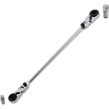 

Hex Reversible Bit Ratchet - 1/4in and 10mm Two-Sided Low Profile Ratchet and 1/4in and 3/8in Square Drive
