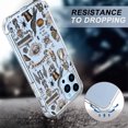 thumbnail image 5 of Halloween Hippie Clear Case for iPhone 13 Pro,Transparent Soft TPU Bumper Full Cover Case, 5 of 5
