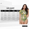 thumbnail image 5 of KLL Women 's Crew Neck Bodysuit Jumpsuits Happy Easter Print Short onesies Stretch T Shirts, 5 of 7