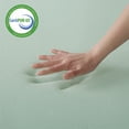 thumbnail image 3 of Mellow 4" Memory Foam Mattress Topper with Green Tea Infusion and Cover, Short Queen, 3 of 8