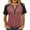 Red, variant on Womens Tops Under $10 Short Sleeve Tops for Women Workout Jersey Shirts Baseball Style Raglan Tshirts Casual Color Block V Neck Tees