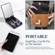thumbnail image 4 of Travel Makeup Brush Set Foundation Powder Concealers Eye Shadows Makeup Set with LED light Mirror 14 Pcs (Purple), 4 of 4