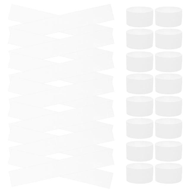 TEHAUX 100 Pcs Sangles de Papier à Billets Design Simple pour Usage de Détail dans les Centres Commerciaux
