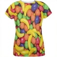 thumbnail image 1 of Halloween Fruit Candy All Over Womens T Shirt Multi LG, 1 of 2