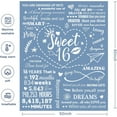 thumbnail image 5 of 16th Birthday Gifts for Girls, Best Sweet 16 Gifts for 16 Year Old Girls from Parents or Friends, 16 Year Old Birthday Decorations for Sixteen Teenager Girl Blanket 50"X 60", 5 of 5