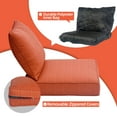 thumbnail image 5 of XIZZI Luxury Outdoor Sofa Cushion for Patio Furniture, 25*25*5.7 Deep Seat Cushions and Back Cushion Set for Wicker Chair, Water Resistant Fade Resistant, Orange, 5 of 6