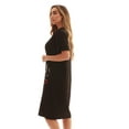 thumbnail image 2 of Just Love Short Sleeve Nightgown Sleep Dress for Women (Black - Pray More Worry Less, X-Large), 2 of 3