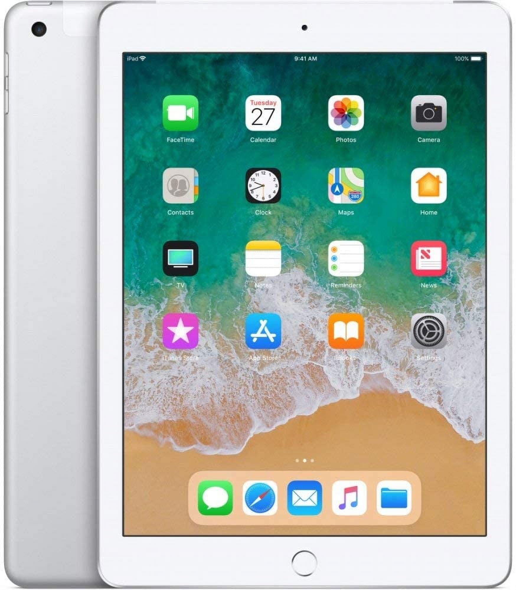 Apple iPad 9.7" 6th Gen (Wi-Fi Only) 128GB Silver - MR7G2LL/A