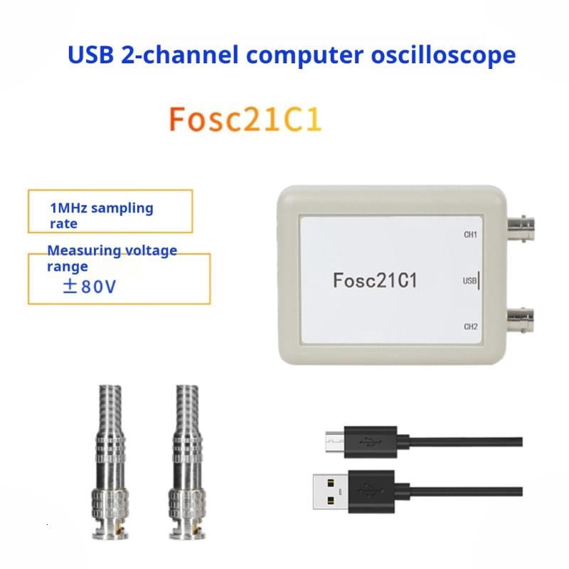 CEORPER Portable USB Oscilloscope With 250kHz Bandwidth USB Connection 2 Channel