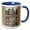 Blue/White, variant on 3drose, Underground Loop Station at City Hall, New York City, 11oz Two-tone Yellow Mug