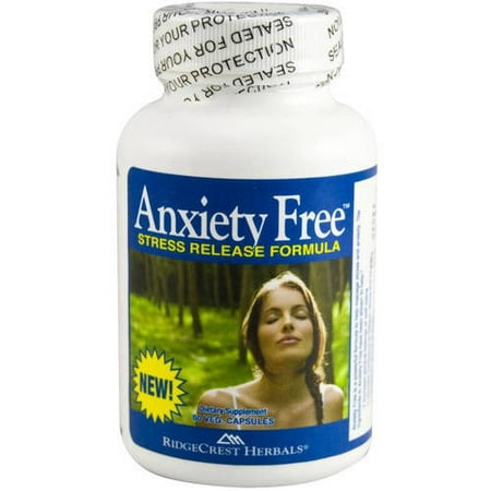 Ridgecrest Herbals Anxiety Free Stress Release, 60 (Best Herbal Cure For Anxiety)