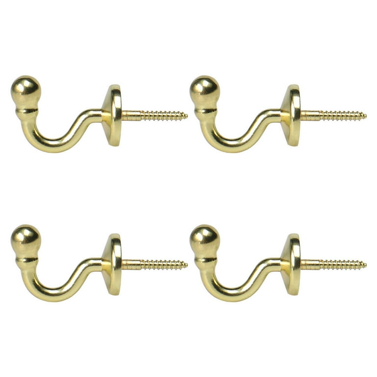 4pcs Stainless Steel Plating Curtain Tieback Hook Dry Holdbacks Hooks Holder Gold Tone Com 4pcs Stainless Steel Plating Curtain, Curtain Tieback Hooks Gold