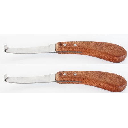 Horse Farrier Tool Hoof Care Left Handed Knife w/ Wood Handle knife