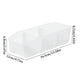 thumbnail image 2 of melotizhi Plastic Refrigerator And Pantry Large Divided With Handles Modular Stacking Food Storage Box For Freezer, White, 2 of 3