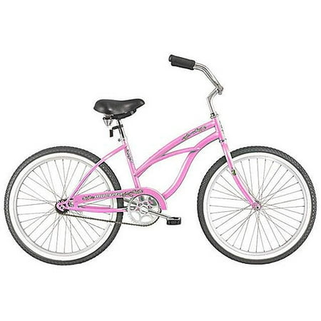 24" Micargi Pantera Women's Beach Cruiser Bike, Pink