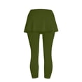thumbnail image 5 of FAHXNVB Skirted Legging for Women Athletic Yoga Legging with Skirts Women Tennis Leggings Clothes,XL,Army Green, 5 of 5