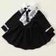 thumbnail image 5 of Odeerbi 2-8 Años Niñas Vestido Manga Larga Encaje Algodón Línea A Primavera Otoño Vestido Princesas Lazo Niños Cuello Redondo, 5 of 9