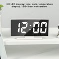 thumbnail image 3 of Bearachild Reloj despertador Digital LED, calendario inteligente, pantalla de temperatura, brillo ajustable, oficina en casa, mesita de noche, escritorio, Electrónica, 3 of 6