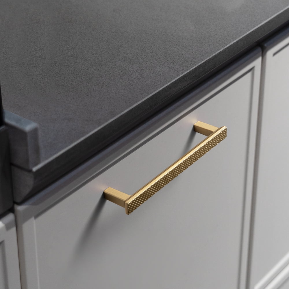 Goo-Ki 12 Pack Champagne Bronze Cabinet Handles of 5''(128mm) Hole Center, Zinc Alloy Cabinet Pulls for Drawer,Dresser,Cupboard Wardrobe
