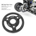 thumbnail image 4 of RC Steel Spur Gear, Stable Rolling Power Handling Capacity Robust 48P Steel Spur Gear Black Light Weight For 1/10 RC Car, 4 of 8
