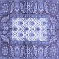 thumbnail image 1 of Ahgly Company Machine Washable Indoor Square Oriental Blue Traditional Area Rugs, 4' Square, 1 of 4