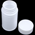 thumbnail image 5 of Botella de reactivo, cápsulas de polvo sólido líquido, estuche de plástico, frascos de medicina vacíos, soporte para pastillero, 3 piezas, color blanco, 5 of 5