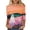 Multicolor-01, variant on SBYOJLPB 3/4 Sleeve Tops for Women Halloween Printed Crew Neck Pullover Top