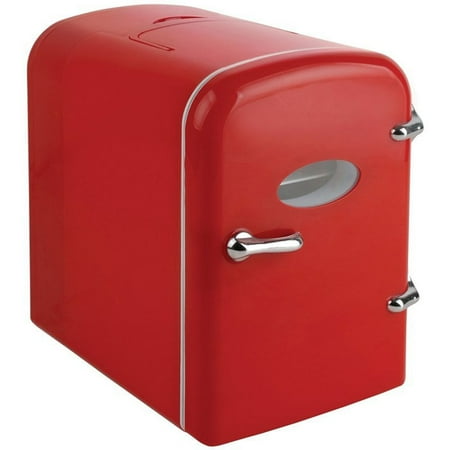 RCA Igloo Mini Retro Beverage Fridge Red