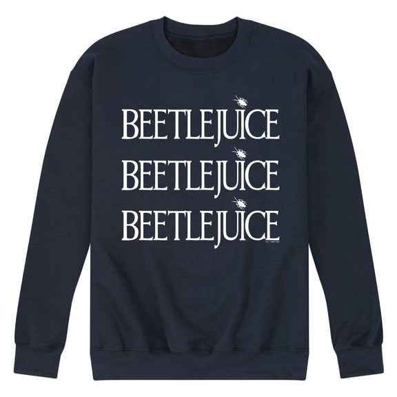 Beetlejuice - Beetlejuice Stacked - Men's Crew Neck Fleece Pullover