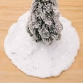 thumbnail image 6 of New Christmas Decoration Mini Christmas Tree Mini Small Gold Silver Sequins White Tree Skirt Decoration Desktop Mini Christmas Tree 15X15 Inch Desktop Ornament Home Decor, 6 of 7