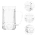 thumbnail image 4 of Miangastore Tasse à Bière Transparente 540 ml avec Poignée, Tasse Antichute avec Poignée, Tasse à Vin, Tasse d'Eau, 4 of 8