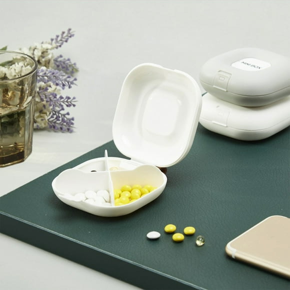 Vitamin Organizer Quad Compartment Vitamin Organizer For Wallet Or Pocket Holds Vitamins Fish Oil And Supplements Suitable For Outdoor Work Study