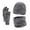 A-GY231, variant on Bibifish Mens And Womens Hat Gloves Scarf Sets Solid Color Knitted Beanies Hat Gloves And Neck Warmer Comfy Cold Weather 3-Piece Sets