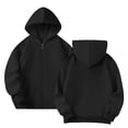 thumbnail image 3 of Kiijoy Toddler Girls Casual Zip Up Hoodie Kids Sweatshirt with Pocket, Black, Sizes 3-4T, 3 of 5