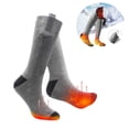 thumbnail image 2 of Calcetines unisex autocalentables con calor ajustable, alimentados por batería USB, diseño de tubo largo para una máxima calidez en los pies, 2 of 6