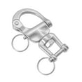 thumbnail image 3 of Swivel Eye Snap Hook Shackles Stainless Steel for Rigging, Water Sports, Halyard, Boat Accessories, Sailing Fork Type, 3 of 10