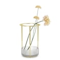 thumbnail image 4 of Umbra Tesora Adjustable Textured Vase Brass Glass, 4 of 14