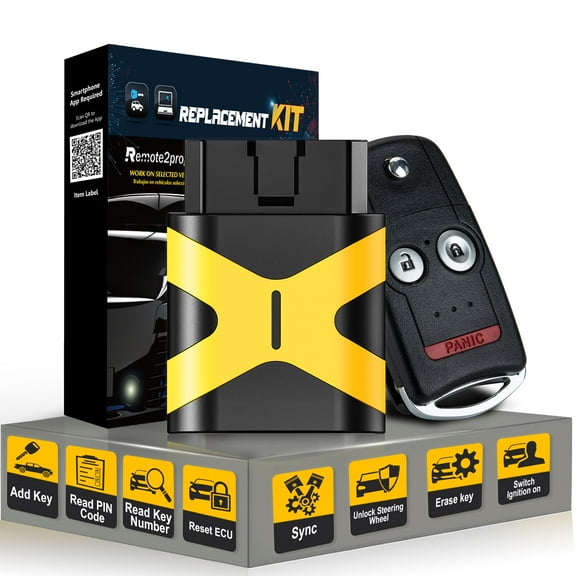 Self Programmable Car Key Fob and Key Fob Programmer Tool Keyless Entry Replacement for Acura with FCC: N5F0602A1A