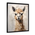 thumbnail image 3 of Designart "Grunge-Styled Minimalism: Alpaca" Alpaca Picture Framed Wall Decor, 3 of 5