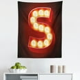 thumbnail image 1 of Letter S Tapestry, Vintage Casino Sign Capitalized Letter Vibrant Color Palette Design, Fabric Wall Hanging Decor for Bedroom Living Room Dorm, 5 Sizes, Vermilion Yellow Black, by Ambesonne, 1 of 1