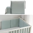thumbnail image 1 of Xihbxyly Productos fabricados únicamente en EE. UU. Juego de ropa de cama para cuna 6 piezas de malla transpirable, forro de cuna de algodón suave acolchado para prevención de choques, ropa de cama p, 1 of 5