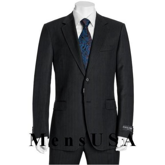 High Quality 2 Button Subtle Muted Conservative Dark Navy Blue Suit For Men Pinstripe Slim Fit Wool Business ~ Wedding 2 Piece Side Vented 2 Piece Suits For Men Navy Pinstripe