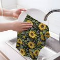 thumbnail image 6 of Disketp Sunflowers Waffle Weave Kitchen Dish Cloth,Super Absorbent Kitchen Dish Towels 16*26 Inches for Dish Rags Washing Dishes, Drying Dishes, 6 of 7