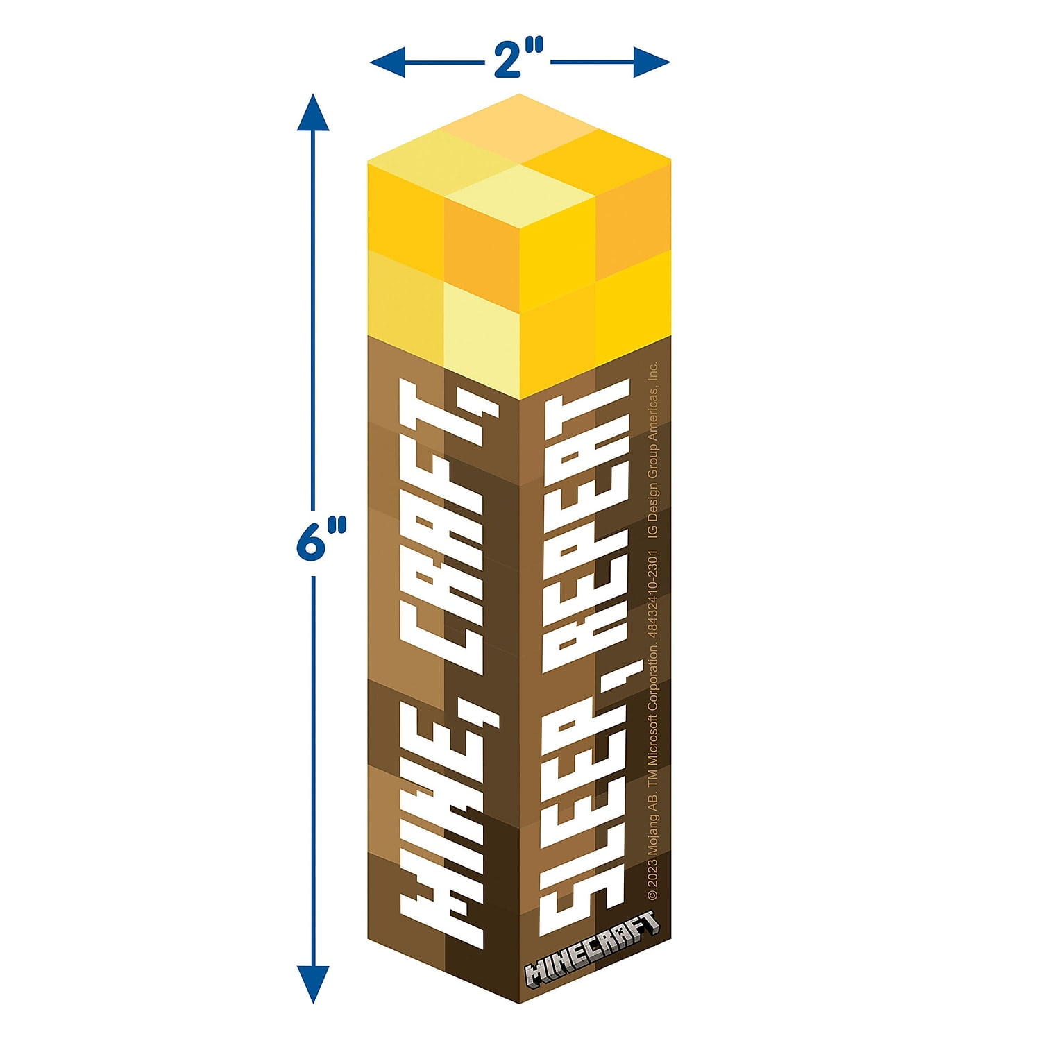 Eureka Minecraft Bookmark, 36 Per Pack, 6 Packs