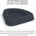 thumbnail image 2 of Bed bug preventer, monitoring equipment for early detection, non-toxic and eco-friendly bed bug interceptor, for bed legs, furniture, corners, and baseboards, set of 4, dark gray, 2 of 3
