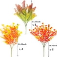 thumbnail image 2 of 10 Bundles Artificial Fall Flowers Outdoor UV Resistant Fake Flowers, 2 of 5