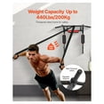 thumbnail image 2 of Pull Up Bar Wall Mounted, Chin Up Bar Dip Station - Heavy Duty Steel Home Gym - 440lbs Capacity - Upper Body Workout Power Tower, 2 of 9