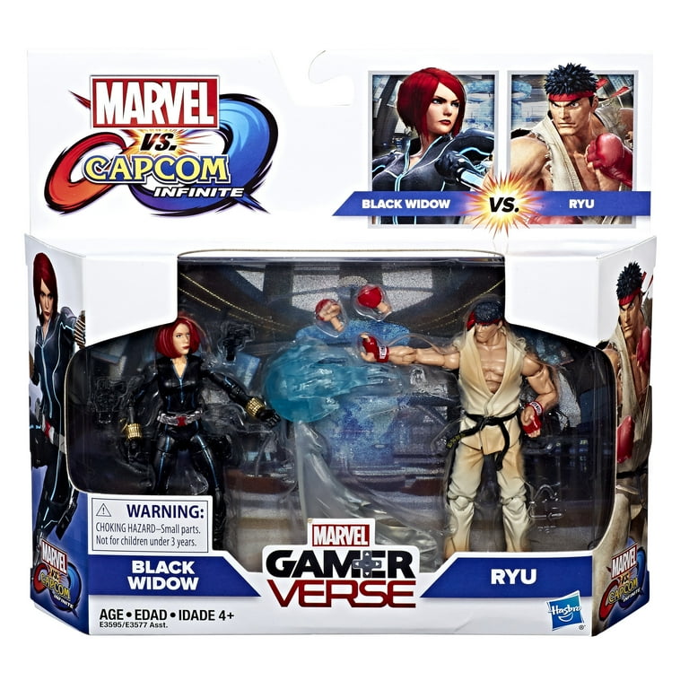 【未開封】MARVEL VS. CAPCOM フィギュア Marvel Gamerverse Marvel vs. Capcom Black Widow vs. Ryu 2-pack